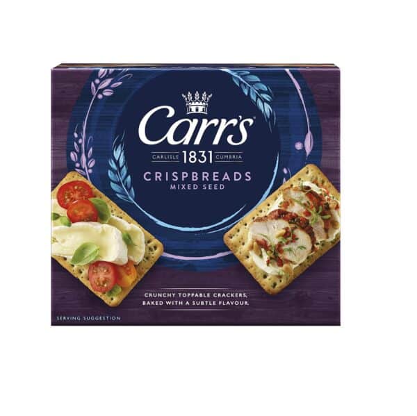 CRACKERS - CARR'S CRISPBREADS MIXED SEEDS  X190GR