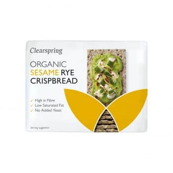 CRACKERS - CLEARSPRING ORGANIC RYE CRISPBREAD SESAME 200GR
