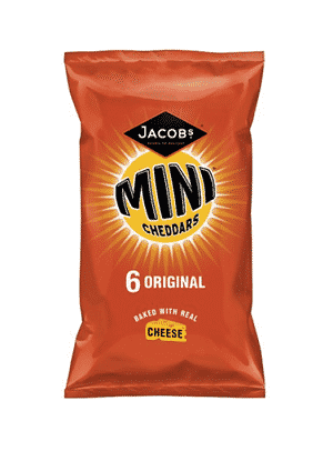 CRACKERS - JACOBS MINI CHEDDARS 6PACK ORIGINAL