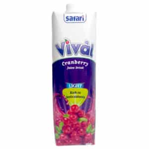 JUICE -  VIVAL CRANBERRY JUICE LIGHT 1LTR