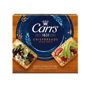 CRACKERS - CARR'S CRISPBREADS MIXED GRAINS  X190GR