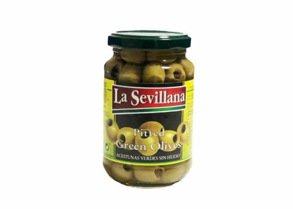 CANNED - LA SEV PITTED GREEN QUEEN OLIVES 935GR