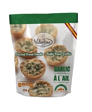 CRACKERS - VALENTINA BRUSCHETTA WITH GARLIC AND PARSLEY 150GR