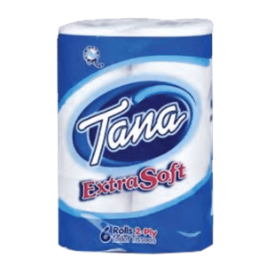 TOILET & KITCHEN ROLLS - TANA TOILER ROLLS X12