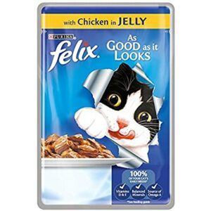 PET FOOD - CAT FELIX - CHICKEN IN JELLY 100GR