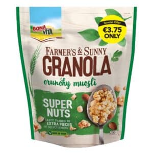 CEREAL - FARMERS & SUNNY GRANOLA CRUNCHY MUESLI - SUPER NUTS