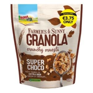 CEREAL - FARMERS & SUNNY GRANOLA CRUNCHY MUESLI - SUPER CHOCO
