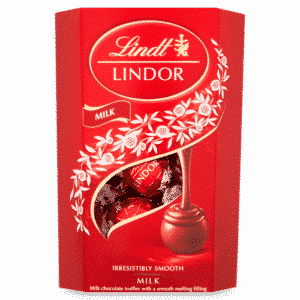 SWEETS & CHOCOLATE - LINDT LINDOR BALLS - MILK (RED) *200GR