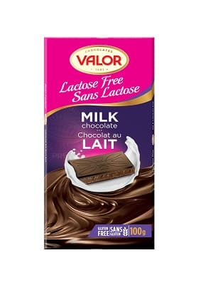 CHOCOLATE - VALOR LACTOSE FREE MILK CHOCOLATE - 100GR
