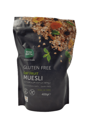 CEREAL GOOD EARTH GLUTEN FREE OAT FRUIT MUESLI 400GR Mgarr Farms