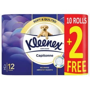 TOILET ROLLS - KLEENEX 10+2 FREE