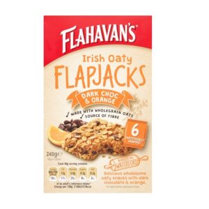 BAR - FLAHAVAN'S FLAPJACKS DARK CHOC & ORANGE X6