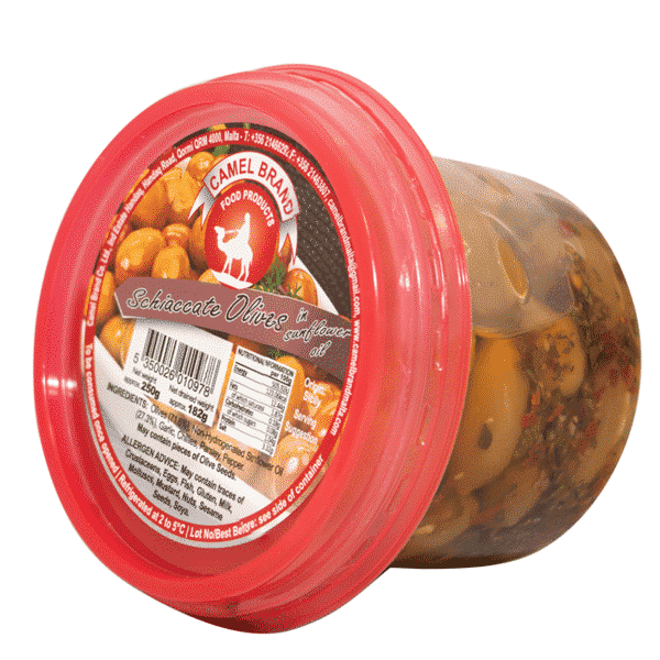 DELI - CAMEL BRAND - SCHIACCIATO OLIVES *250GR