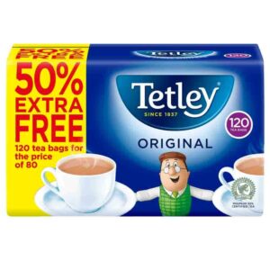 TEA, COFFEE & OTHERS -  TETLEY TEA BAGS 80+50% FREE