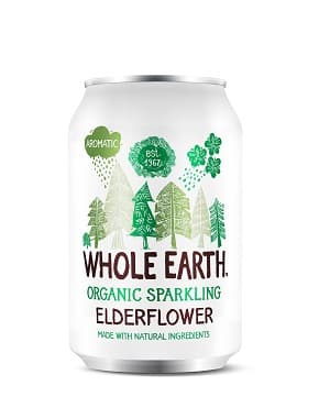 DRINKS - WHOLE EARTH ORGANIC SPARKLING ELDERFLOWER *330ML