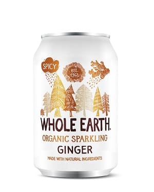 DRINKS - WHOLE EARTH ORGANIC SPARKLING GINGER *330ML