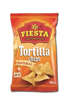 SNACK - LA FIESTA TORTILLA CHIPS NATURAL/SALTED *200GR