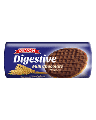 BISCUITS - DEVON DIGESTIVE MILK CHOCOLATE *250GR