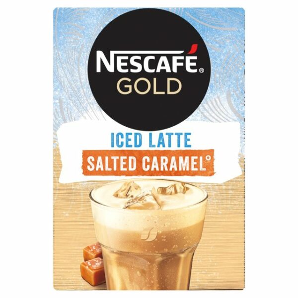 COFFEE - NESCAFE GOLD ICED LATTE SALTED CARAMEL - 7 SACHETS