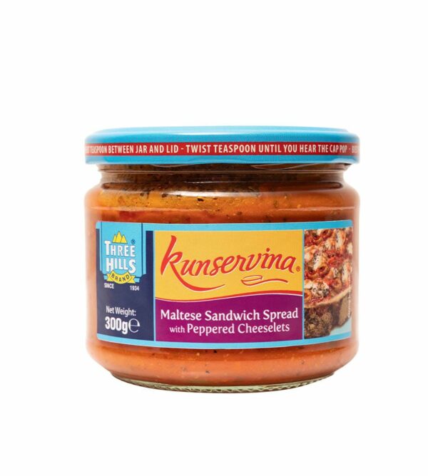 CANNED - THREE HILLS KUNSERVINA - SPREAD WITH PEPPERED CHEESELETS *300GR