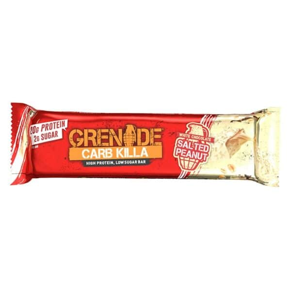 BAR - GRENADE CARB KILLA WHITE CHOCOLATE SALTED PEANUT *60GR