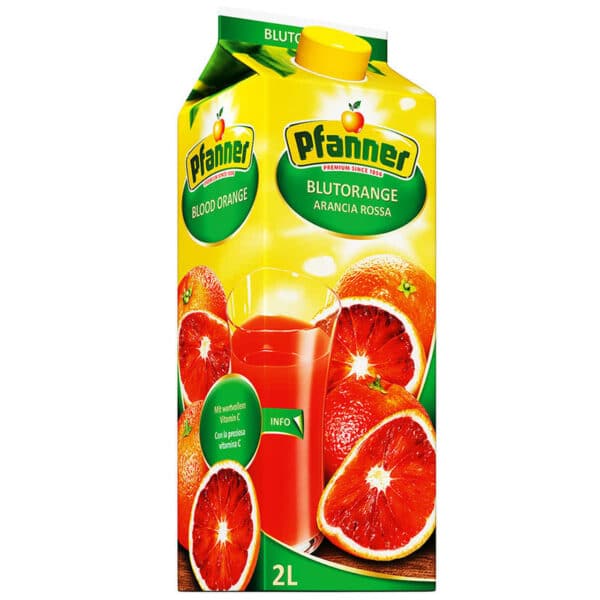 JUICE - PFANNER BLOOD ORANGE JUICE 2LTR