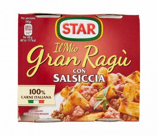 SAUCE - STAR IL MIO GRAN RAGU CON SALSICCIA - 2*180GR