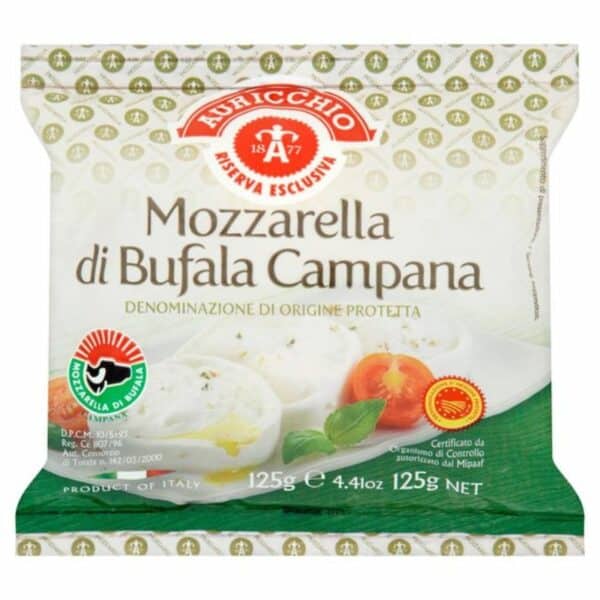 CHEESE - AURICCHIO MOZZARELLA DI BUFALA CAMPANA 125GR