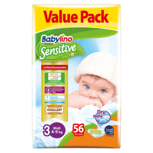 NAPPIES - BABYLINO SENSITIVE NO 3 - 56PCS