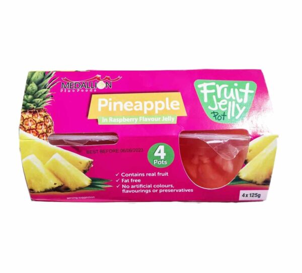 JELLY - MEDALLION PINEAPPLE IN RASPBERRY JELLY *4