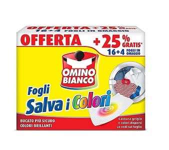 DETERGENT - OMINO BIANCO COLOUR CATCHER 16+4