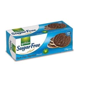 BISCUITS - GULLON SUGAR FREE DARK CHOC DIGESTIVE BISCUITS *270GR
