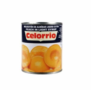 CANNED - CELORRIO PEACHES HALVES IN LIGHT SYRUP 420GR - Mgarr Farms