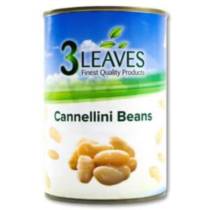 CANNED - 3 LEAVES CANNELLINI BEANS 400GR