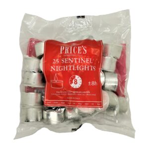 CANDLES - PRICE'S 25 SENTINEL NIGHTLIGHTS 8HR
