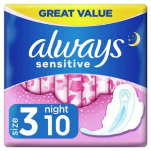 PERSONAL CARE - EVERYDAY SENSITIVE MAXI NIGHT ULTRAPLUS*10