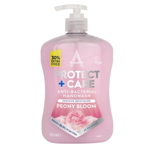 SOAP - ASTONISH ANTIBACTERIAL HAND-WASH - PEONY BLOOM