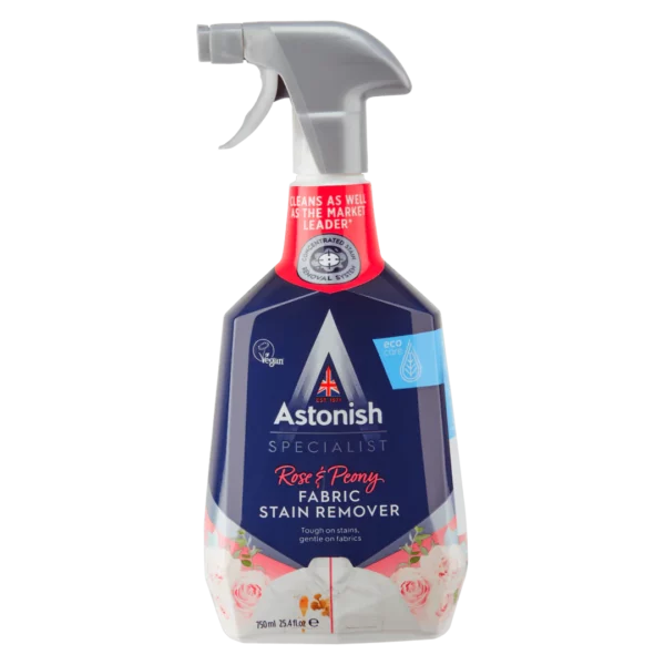 CLEANING ASTONISH FABRIC STAIN REMOVER ROSE & PEONY 750ML Mgarr Farms