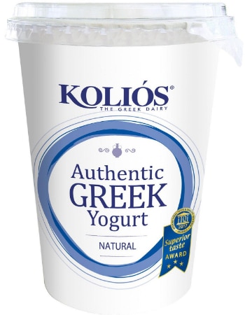 YOGURT - KOLIOS AUTH GREEK YOGURT -  NATURAL (FULL FAT) 500GR