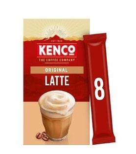 COFFEE - KENCO CAFFE LATTE 8 SACHETS 2+1 FREE