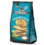 CRACKERS & GALLETT - KRAMBALS BRUSCHETTA - GREEN OLIVES & SEA SALT 70GR