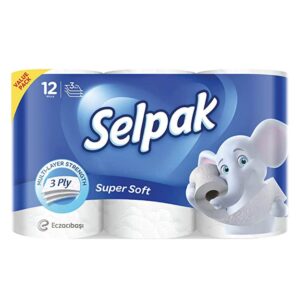 TOILET & KITCHEN ROLLS - SELPAK TOILER ROLLS *12