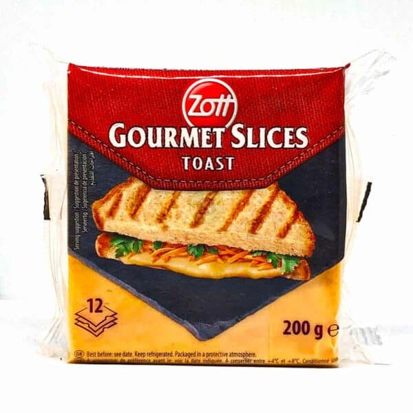 CHEESE - ZOTT GOURMET SLICES -  TOAST 200GR