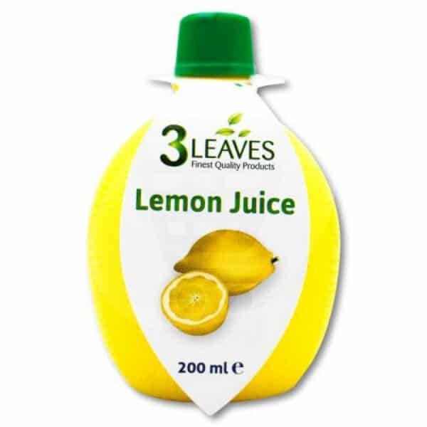 CANNED - 3 LEAVES LEMON JUICE 200ML