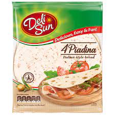 WRAPS - DELI SUN PIADINA ITALIAN STYLE BREAD *4