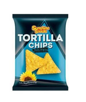 SNACK - SUNSHINE SNACKS TORTILLA  CHIPS SALTED 200GR
