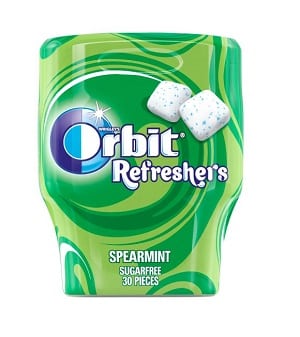 GUM - ORBIT BOTTLE - REFRESHER'S SPEARMINT  *30