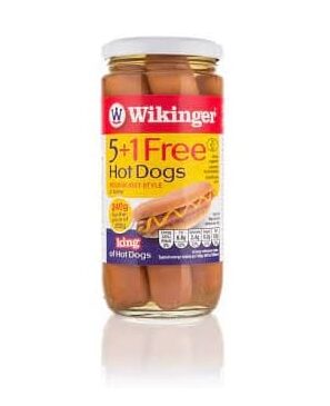 CANNED - WIKINGER HOT DOG *6