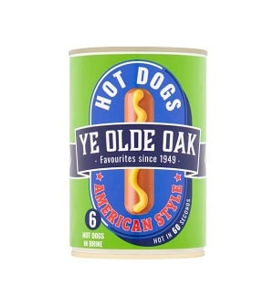 CANNED - OAK AMERICAN STYLE HOT DOG  SAUSAGES *6