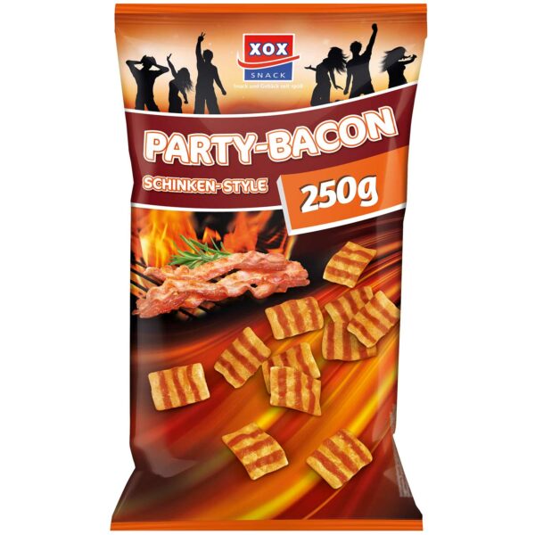 SNACKS - XOX PARTY-BACON 250GR